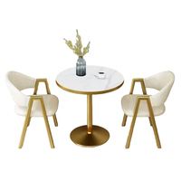 Juego de Mesa y Sillas de Comedor de Lujo para 2 Personas, Muebles de Comedor, Venta Caliente