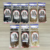 Extensions de tresses synthétiques French Curl au crochet, 3X 22 pouces 205g, ondulations lâches, fibre haute température