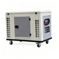 Générateur diesel monophasé 15 kW V-Twin refroidi par air, démarrage électrique, AVR, alimentation de secours pour maison, ferme, atelier