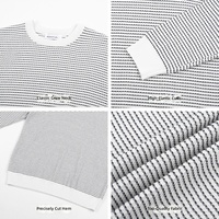 Pull classique à col rond pour homme, automne/hiver, tricot de luxe haut de gamme, chaud, respirant, extensible, anti-boulochage, décontracté