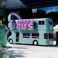 Ce Gecertificeerde Op Maat Gemaakte Grote Dubbeldekker Food Truck Volledig Uitgeruste Keuken Trekwagen Mobiele Restaurant/Winkel Voor Verkoopautomaten