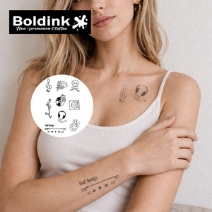 <span class=keywords><strong>Tatuaje</strong></span> Temporal Semipermanente Boldink Personalizado, Diseño Realista <span class=keywords><strong>de</strong></span> Reproductor <span class=keywords><strong>de</strong></span> Música con Canciones Tristes, Resistente al Agua, Larga Duración (2 Semanas) - Product Image 3
