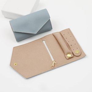 Fuyi New PU Portable Jewelry Bag for Rings Earrings Necklaces, and Bracelets; Multi-functional with Customizable Logo - Product Image 5