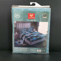 Parure de lit pliée à motif imprimé en polyester à prix abordable pour hôpitaux et usage domestique