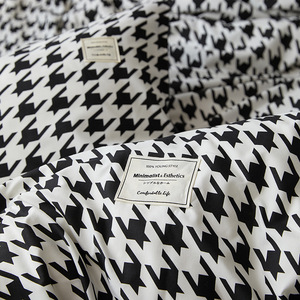 Simple Roca hommes Plaid Stripe Style non imprimé quatre pièces ensemble de literie coton ponçage <span class=keywords><strong>housse</strong></span> de couette trois pièces drap de lit pour la maison - Product Image 2