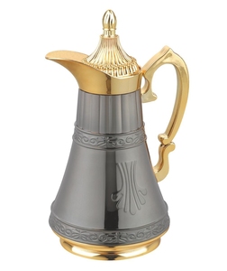 Carafe Dallah Arabe <span class=keywords><strong>Creed</strong></span> Unified 0.6L & 1.0L, Ensemble Double, Coque Métallique, Intérieur en Verre, pour Ramadan Iftar, Gulf Mart, Achat en Gros - Product Image 1