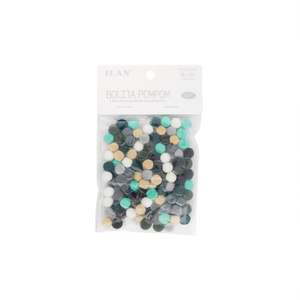 Ilan Bolita Pompom 1Cm Couleur Morandi 100Pc Décoration artisanale - Product Image 2