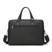 Sac à bandoulière classique unisexe pour ordinateur portable avec fermeture éclair, sacoche durable et tendance de grande capacité pour le bureau