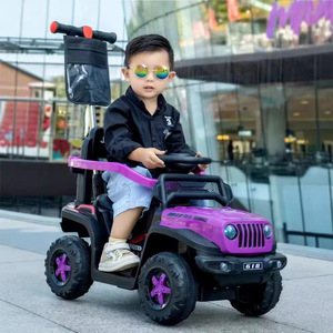Auto Elettrica per Bambini 6v/12v con Maniglia di Spinta, Macchina in Plastica Tre-in-Uno per Ragazzi - Product Image 2