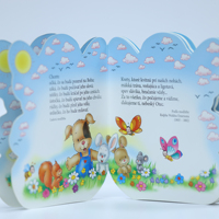 Livre cartonné personnalisé en forme de personnage découpé à l'emporte-pièce OEM, livre d'histoires pour enfants avec figurine d'ange, impression de livres pour enfants en carton rigide