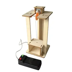 DIY电动电梯线控自制电梯模型儿童益智玩具科学实验教科书套装