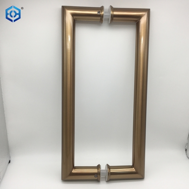 Custom Colors Door Hardware H Style Stainless Steel Back to Black Door Pull Handle Glass Door Exterior Pulls Handles