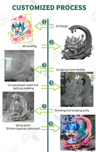 Figura su misura statua scultura statua statua su misura all'aperto centro commerciale rosa <span class=keywords><strong>pantera</strong></span> scultura animale - Product Image 6