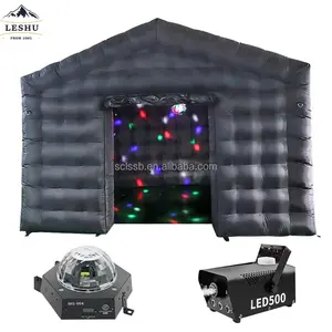 Luxury Big Comercial Black Air Cube Night Club Tienda Inflable Portable Party House Disco Tent Inflatable Nightclub