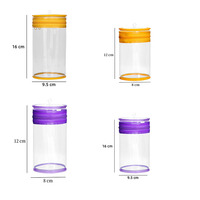 Sac de rangement et de présentation pour poupées, en PVC transparent épaissi, avec fermeture éclair, grande capacité, portable et anti-poussière
