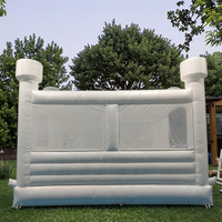 Casa de rebote inflable para interiores y exteriores de boda de alta calidad, castillo hinchable personalizado con tobogán, Castillo de salto para fiestas