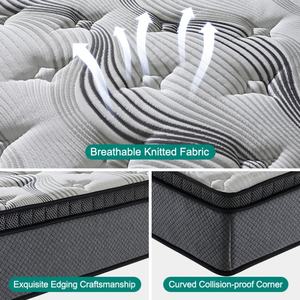 Colchón híbrido de tela de punto suave de tamaño king, calidad de primera clase, precio al por mayor, colchón de muelles de bolsillo de lujo para Hotel - Product Image 2