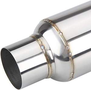 Chất lượng cao <span class=keywords><strong>2</strong></span>.5 "Inlet & Outlet thép không gỉ exhaust muffler cộng hưởng phổ xúc tác chuyển đổi - Product Image 4