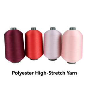 <span class=keywords><strong>Fil</strong></span> DTY <span class=keywords><strong>en</strong></span> polyester hautement élastique 75D/36F/2 teint <span class=keywords><strong>en</strong></span> masse, imitation nylon, pour empeignes de chaussures - Product Image 5
