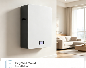 Wall Mounted LiFePO4 <b>48V</b> 200Ah-A <b>Battery</b> Pack with 6000 Cycles for Residential Solar Energy Storage and Home Backup Power - Product Image 1