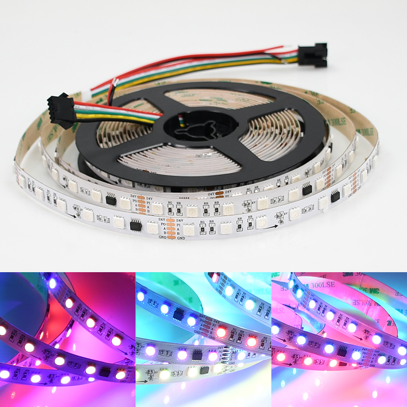 DMX512 built-out IC led rbg strip 512 DMX led tape 12v 24v led rgb dmx strip 60leds/m