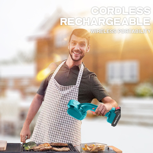 Cordless <b>Electric</b> Scrubber Rechargeable Cleaning Brush With Stainless Steel Roller for <b>BBQ</b> Outdoor Cleaning - Product Image 4