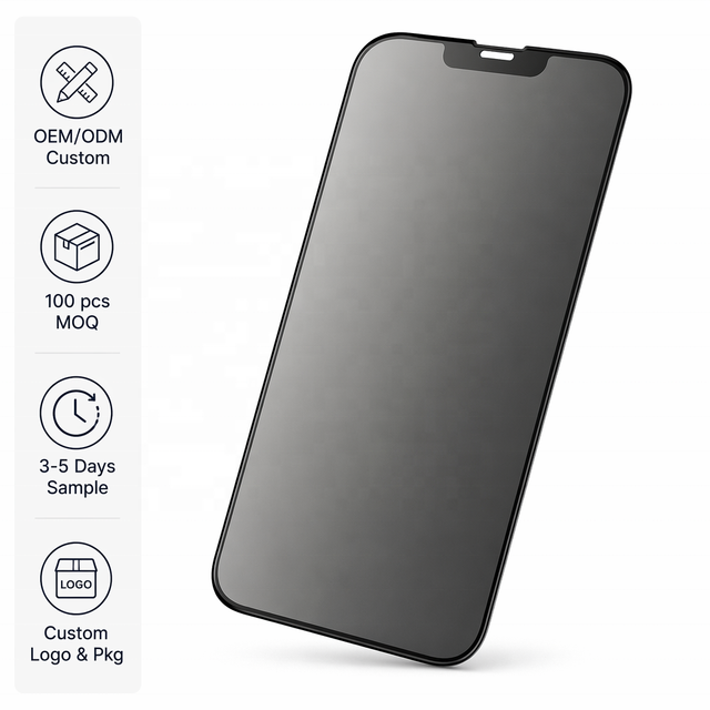 Privacy Screen Protector for iPhone 13 Mini 9H Tempered Glass Anti-Spy 28 Degree 0.33mm Oleophobic