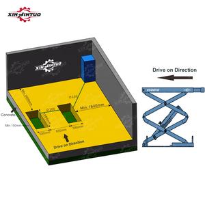 Xinjo 4.5 ton 10000 lbs atau 5 ton 11000 lbs di tanah gunting angkat mobil bawah tanah - Product Image 6