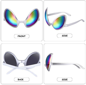 Lunettes Alien, Déguisement Alien, Lunettes Amusantes, Décoration de Fête, Lunettes de Soleil ET, Accessoire de Tête pour Fêtes, Halloween, Adultes et Enfants - Product Image 5