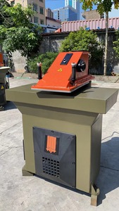 Máquina cortadora de brazo oscilante hidráulico, suela de zapatilla de goma, precio de máquina para hacer zapatos, 20T/25T - Product Image 5