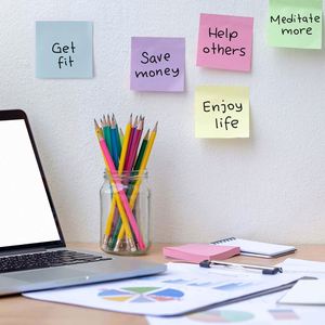 800 Sheet Self-Adhesive Transparent Sticky Notes Memo <b>Pads</b> for Students Removable Reminders - Product Image 4