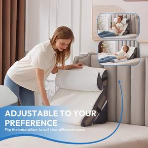 Almohada de Espuma en Forma de Cuña 10 en 1 para Aliviar el Reflujo Ácido y el Dolor de Espalda, Juego de 3 Almohadas de Cuña para Después de la Cirugía - Product Image 5