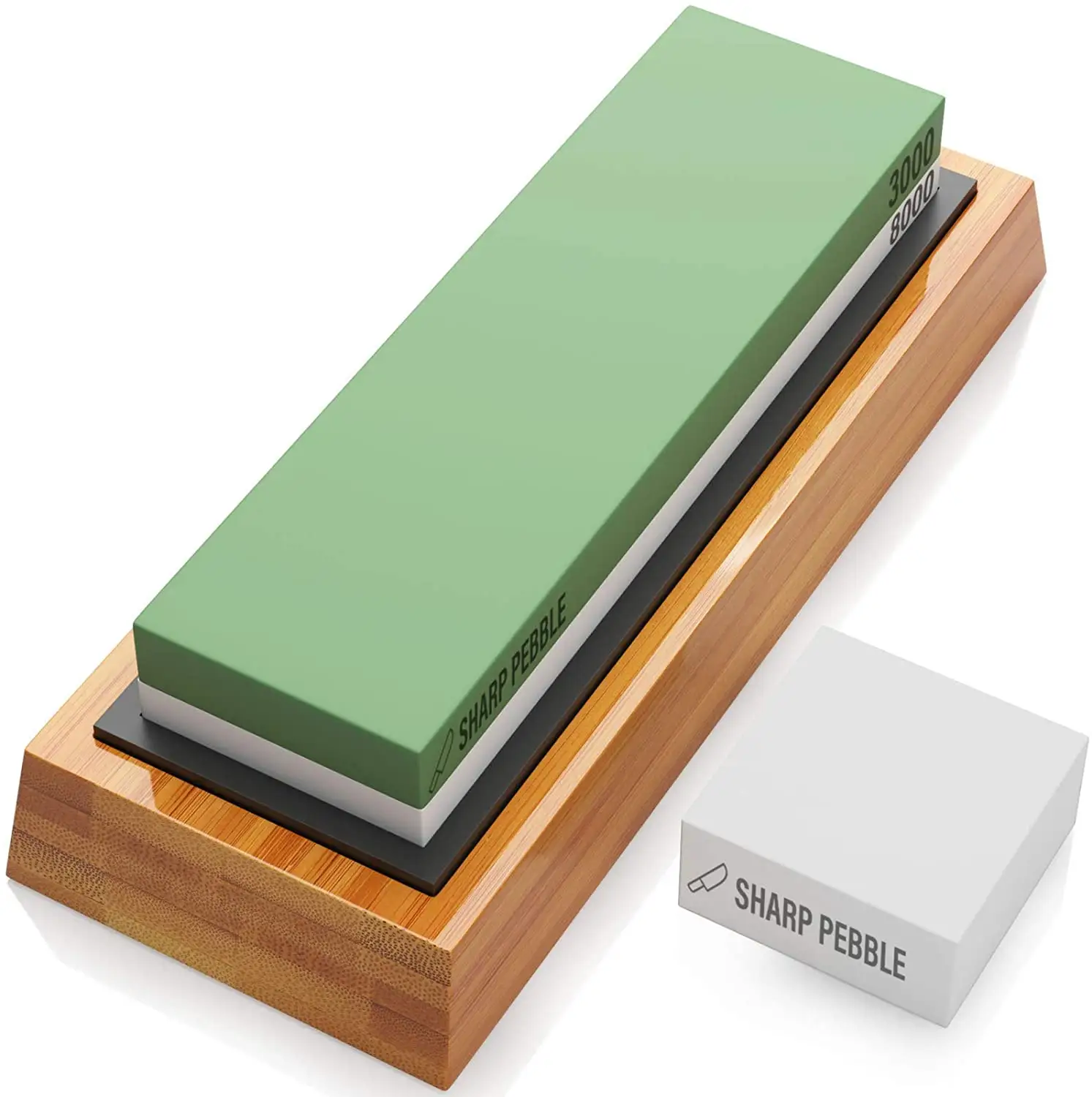 Factory Supply Whetstone Knife Sharpening Stone with Non-Slip Base for Kitchen, Hunting Knives Poc