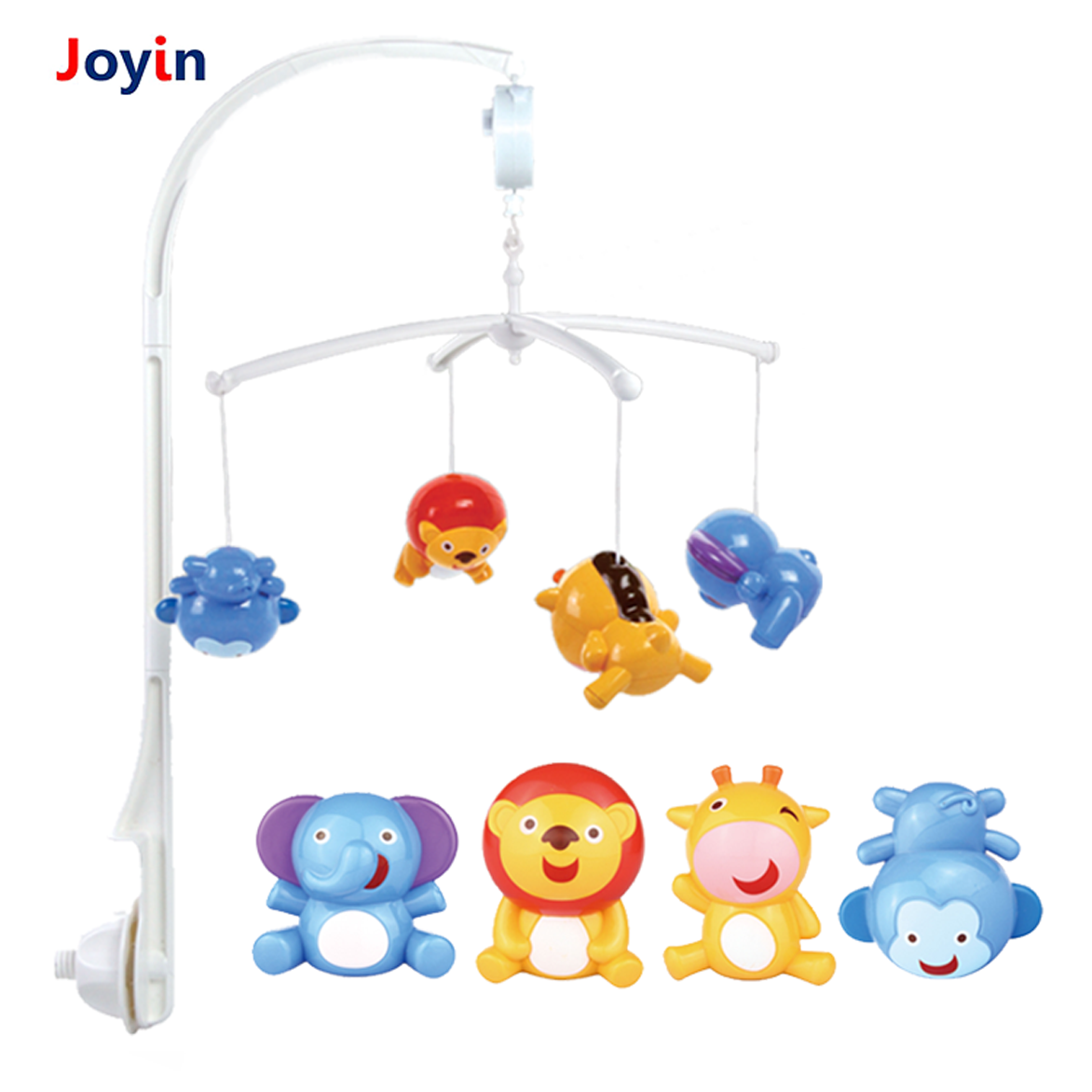 Baby Crib Mobile Musical Toy with High Contrast Images