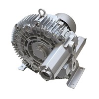 Souffleur annulaire régénératif à canal latéral 1,1 CV 0,81 kW 0,94 kW triphasé 380 V, pompe à vide pour équipement industriel