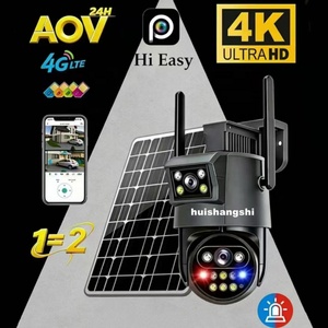Hieasy Dual Lens 4G Solar <b>Security</b> Wireless IP Cameras <b>4K</b> WiFi PTZ PIR Detection Human Auto Tracking Network CCTV <b>Camera</b> Outdoor - Product Image 1