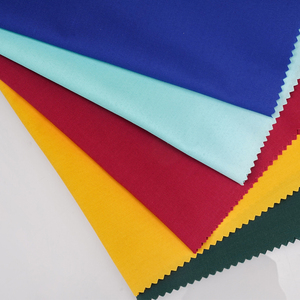 Fabricante al por mayor tejido liso de algodón y poliéster tela elástica J/TC45 * 45 + 40D traje de mujer precio competitivo de vestido de señora - Product Image 2