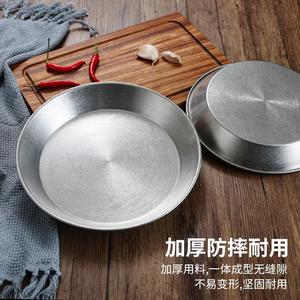Stainless Steel Baking Pan Round Pizza Pan Deep Dish For Seafood Vegetables Fries Snacks Cake Hand Wash Only - Product Image 5
