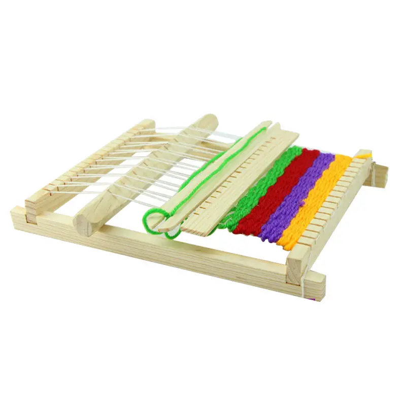 DIY loom toy hand knitting wooden loom toys for children weaving machine interllectural development