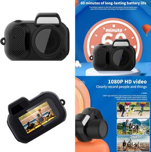 Mini <span class=keywords><strong>caméra</strong></span> numérique portable vintage 1080p 8MP avec flash intégré et stabilisation électronique de l'image, idéale pour l'intérieur et le divertissement - Product Image 4