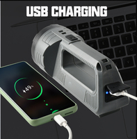 Flacher LED-Strahler im Fabrikdesign mit 3 COB-Seitenleuchten, Doppelschaltersteuerung, Typ-C Powerbank, 100M Strahlweite, Kfz-Inspektionslampe, IP44