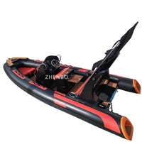 Bateau pneumatique rigide RIB580 de 19 pieds, Hypalon et PVC de 1,2 mm, stable, durable, écologique, pour la plongée, la dérive, la pêche