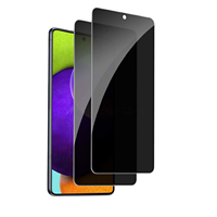 Protection d'écran en verre trempé 9H de qualité AAA, ultra-mince, couverture intégrale, anti-espionnage 3D pour téléphone portable