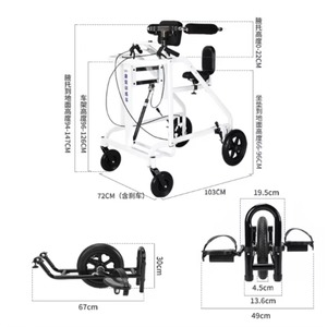 OLF One Button Foldable Walking Aids Mobility Walkers for Adults - Product Image 2