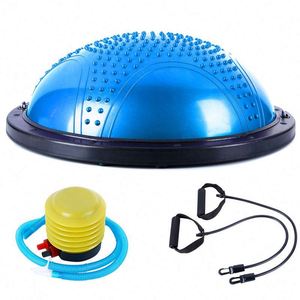 Pelota de Pilates de 46 cm de Alta Calidad, Fabricada por BSCI, Pelota de Equilibrio Reforzada a Prueba de Explosiones con Bandas de Resistencia - Product Image 5