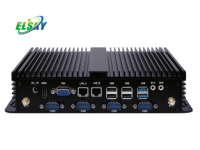 ELSKY SPC450 Mini PC industriel Intel Core I5 5200U DDR3 6COM 10USB 4*LAN sans ventilateur Nouveau Kiosque en libre-service