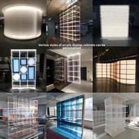 Acryl-Vitrine Antikes Regal Aufbewahrungsorganizer Plexiglas-Schaukasten Mehrteiliges Ausstellungsregal Anpassbar