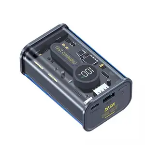 Sạc Dự Phòng Di Động Tích Hợp Cáp Sạc Dự Phòng Không Dây Dung Lượng Cao 10000 Mah Sạc Dự Phòng Di Động Năng Lượng Bu