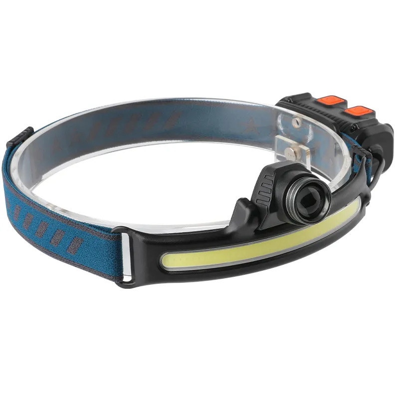 350LM COB LED Headlamp Motion Sensor Headlight with Built-in Battery Flashlight USB Rechargeable Head Lamp Torch Work Light