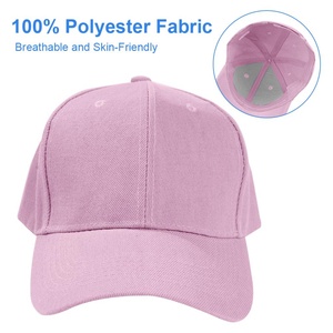 706-Pink <b>Baseball</b> <b>Cap</b> for Men, Classic Plain <b>Baseball</b> Hats Polo Style Hat, Adjustable Sports Casual <b>Cap</b> - Product Image 2